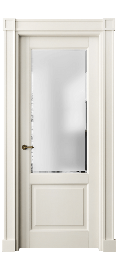 Межкомнатная дверь Toscana Plano 6302 Бук венециана Сатинированное стекло с фацетом, 6 мм Цена 7450 AZE | Volhovec