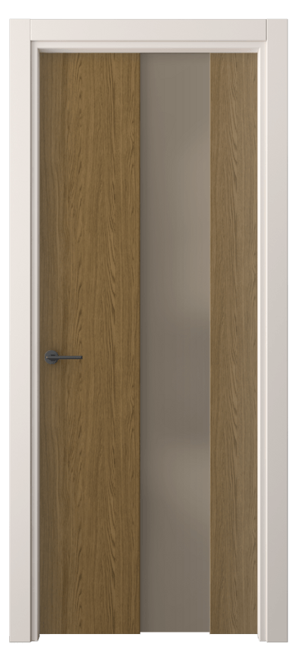 Межкомнатная дверь Фридом 4226 Торфяной дуб Сатинированное бронзовое стекло, триплекс Цена 34939 ₽ | Volhovec