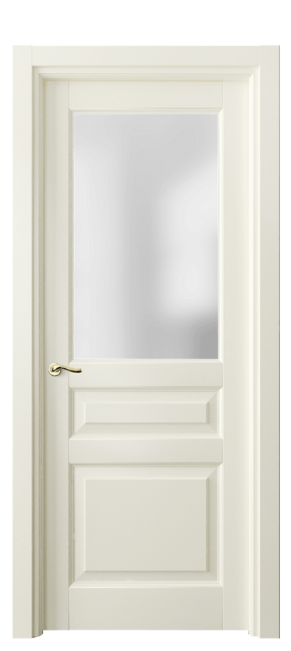 Межкомнатная дверь Лигнум 0710 Матовый молочно-белый Сатинированное стекло Цена 99099 ₽ | Volhovec