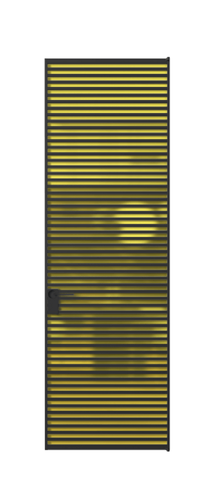 Алюминиевая дверь АЛПЛ040.07  Алюминий Черный Сатинированное жёлтое стекло, триплекс, 6мм. Без короба чер Цена 208990 Стоимость комплекта двери включает: 
1. Полотно (600/650/700/750/800/850/900/950*2000-2400 мм).
2. Короб
3. Комплект фурнитуры (2 торцевые петли и магнитный замок с ответной планкой). Фабрика дверей Волховец 8 (800) 551 43 19  Алюминиевая дверь АЛПЛ040.07 Алюминий Черный Сатинированное жёлтое стекло, триплекс, 6мм Цена 208990  | Volhovec