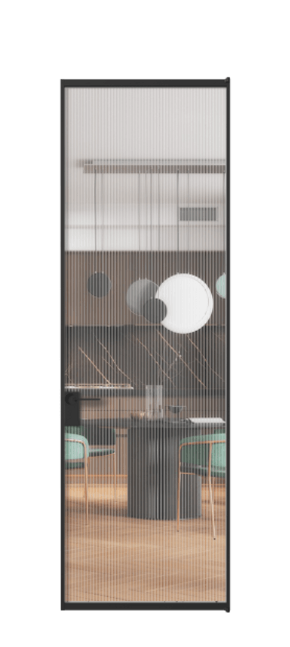 Алюминиевая дверь АЛПЛ040.01  Алюминий Черный Рифлёное стекло "Moru", триплекс, 8 мм. Без короба чер Цена 133490 Стоимость комплекта двери включает: 
1. Полотно (600/650/700/750/800/850/900/950*2000-2400 мм).
2. Короб
3. Комплект фурнитуры (2 торцевые петли и магнитный замок с ответной планкой). Фабрика дверей Волховец 8 (800) 551 43 19  Алюминиевая дверь АЛПЛ040.01 Алюминий Черный Рифлёное стекло "Moru", триплекс, 8 мм Цена 133490  | Volhovec