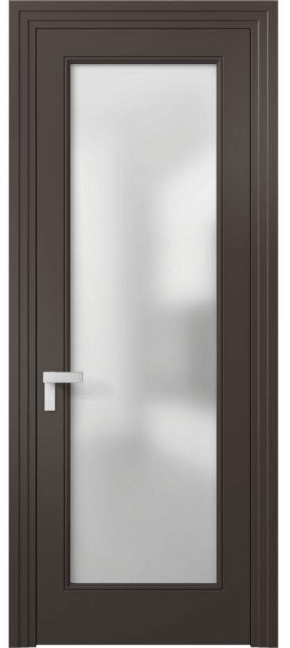 Дверь межкомнатная Rocca 8300 Матовый антрацит Сатинированное стекло Каскадный компланарный наличник МАН Цена 77899 ₽ Наличники уже входят в базовый комплект. Фабрика дверей Волховец 8 (800) 551 43 19 Межкомнатная дверь Rocca 8300 Матовый антрацит Сатинированное стекло Цена 77899 ₽ | Volhovec