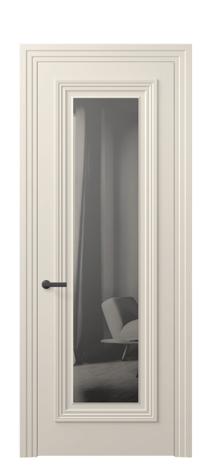 Межкомнатная дверь Прайм АКП 8803 Матовый бежево-серый Зеркало с одной стороны серый Цена 82299 ₽ | Volhovec