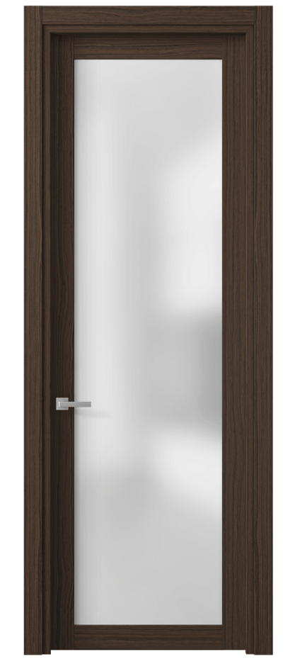 Межкомнатная дверь Планум 2102 Экзотик трюфельный матовый Сатинированное стекло Цена 53524 ₽ | Volhovec