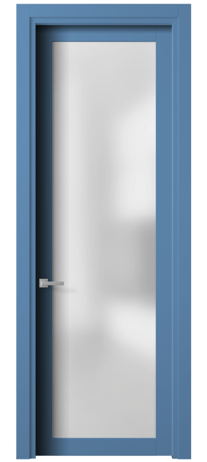 Межкомнатная дверь Planum 2102 Матовый белоснежный Сатинированное стекло Цена 54470 ₽ | Volhovec