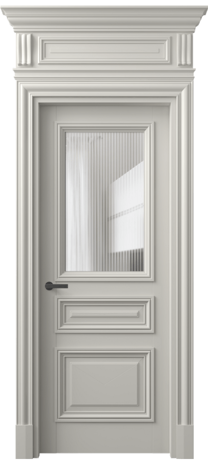 Дверь межкомнатная Антик 7304 Матовый тёплый серый Рифлёное стекло "Moru", триплекс КЭП + Объёмный фриз + Карниз МТСР Цена 170609 ₽ Наличники уже входят в базовый комплект. Фабрика дверей Волховец 8 (800) 551 43 19 Межкомнатная дверь Антик 7304 Матовый тёплый серый Рифлёное стекло "Moru", триплекс Цена 170609 ₽ | Volhovec