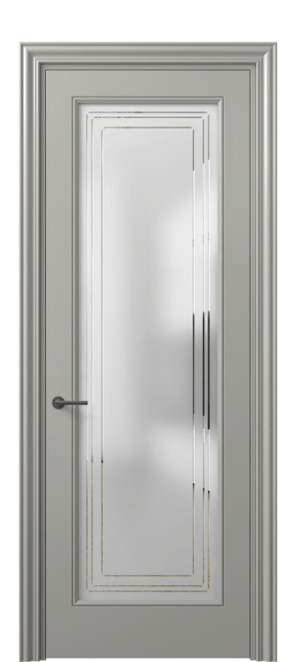 Дверь межкомнатная Mascot 8400 Матовый нейтральный серый Сатинированное стекло с гравировкой "Грани", триплекс, 7 мм Фигурный наличник МНСР Цена 77599 ₽ Наличники уже входят в базовый комплект. Фабрика дверей Волховец 8 (800) 551 43 19 Межкомнатная дверь Mascot 8400 Матовый нейтральный серый Сатинированное стекло с гравировкой "Грани", триплекс, 7 мм Цена 77599 ₽ | Volhovec
