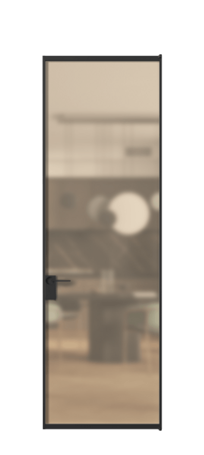 Алюминиевая дверь АЛПЛ040.01  Алюминий Черный Сатинированное оранжевое стекло, триплекс, 6мм. Без короба чер Цена 125490 Стоимость комплекта двери включает: 
1. Полотно (600/650/700/750/800/850/900/950*2000-2400 мм).
2. Короб
3. Комплект фурнитуры (2 торцевые петли и магнитный замок с ответной планкой). Фабрика дверей Волховец 8 (800) 551 43 19  Алюминиевая дверь АЛПЛ040.01 Алюминий Черный Сатинированное оранжевое стекло, триплекс, 6мм Цена 125490  | Volhovec