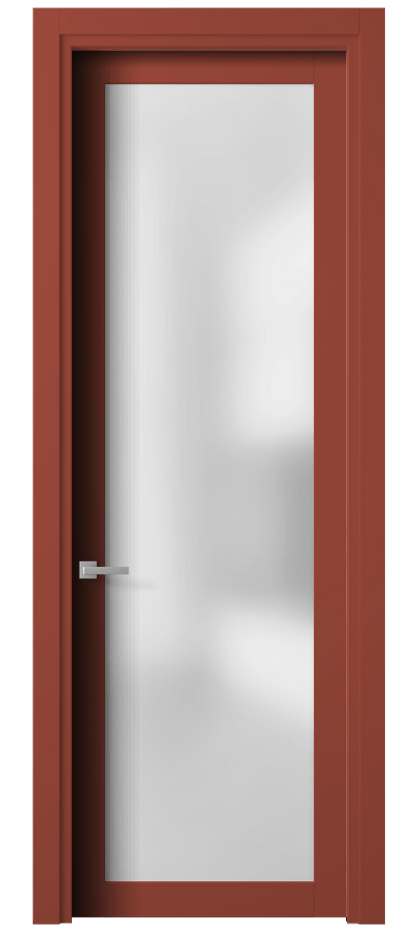 Межкомнатная дверь Planum 2102 Матовый белоснежный Сатинированное стекло Цена 10028060 so'm | Volhovec