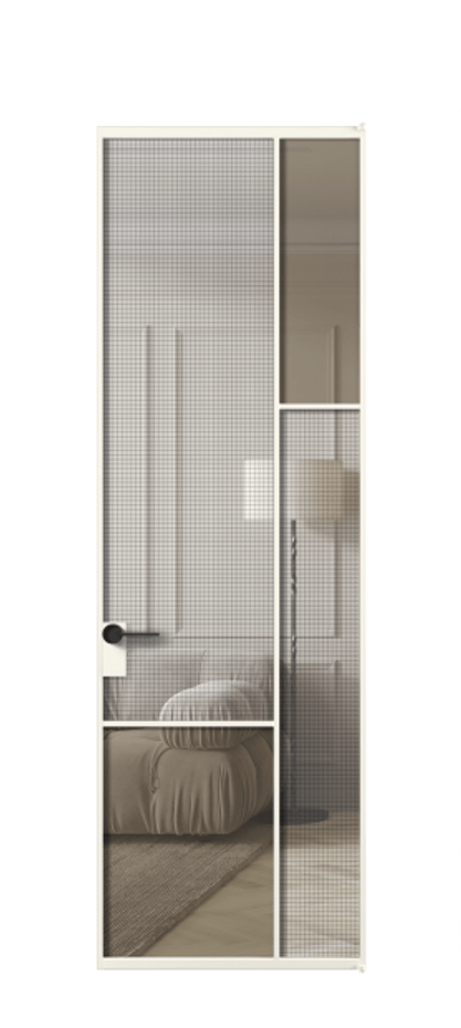 Дверь межкомнатная Mosaic АЛПЛ041.12 Алюминий пудровый белый Декоративное стекло с сеткой "Mesh silver", триплекс, 6 мм + Прозрачное бронзовое стекло, триплекс, 6 мм Без короба АПБЛ Цена 96160 Стоимость комплекта двери включает:
1. Полотно (600/650/700/750/800/850/900/950*2000-2400 мм).
2. Короб
3. Комплект фурнитуры (2 торцевые петли и магнитный замок с ответной планкой). Фабрика дверей Волховец 8 (800) 551 43 19 Межкомнатная дверь Mosaic АЛПЛ041.12 Алюминий пудровый белый Декоративное стекло с сеткой "Mesh silver", триплекс, 6 мм + Прозрачное бронзовое стекло, триплекс, 6 мм Цена 96160 ₽ | Volhovec