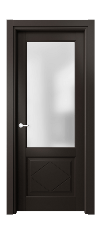 Межкомнатная дверь Toscana Rombo 6342 Бук антрацит Сатинированное стекло Цена 97399 ₽ | Volhovec