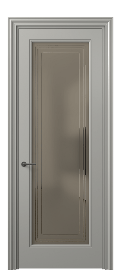 Дверь межкомнатная Mascot 8400 Матовый нейтральный серый Сатинированное бронзовое стекло с гравировкой "Грани", триплекс, 7 мм Фигурный наличник МНСР Цена 77599 ₽ Наличники уже входят в базовый комплект. Фабрика дверей Волховец 8 (800) 551 43 19 Межкомнатная дверь Mascot 8400 Матовый нейтральный серый Сатинированное бронзовое стекло с гравировкой "Грани", триплекс, 7 мм Цена 77599 ₽ | Volhovec