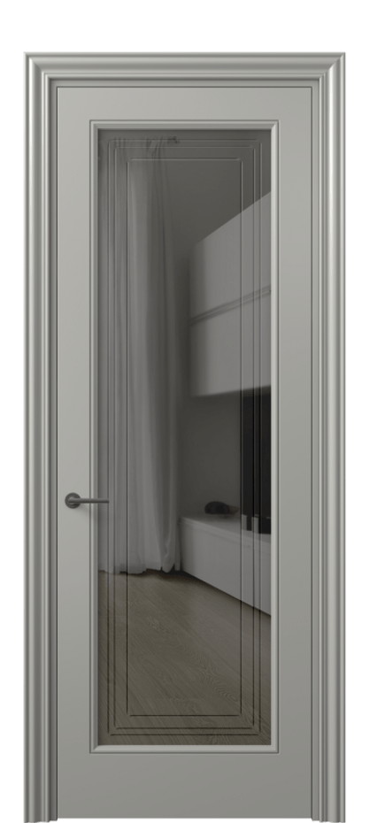 Дверь межкомнатная Mascot 8400 Матовый нейтральный серый Прозрачное серое стекло с гравировкой "Грани", триплекс, 7 мм Фигурный наличник МНСР Цена 77599 ₽ Наличники уже входят в базовый комплект. Фабрика дверей Волховец 8 (800) 551 43 19 Межкомнатная дверь Mascot 8400 Матовый нейтральный серый Прозрачное серое стекло с гравировкой "Грани", триплекс, 7 мм Цена 77599 ₽ | Volhovec