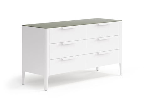 Мебель Комод Piega 6 ящиков. Цвет Матовый пудровый белый. Материал Гладкая эмаль. Коллекция Комод Piega 6 ящиков. Фото. Мебель Комод Piega 6 ящиков. Цвет Матовый пудровый белый. Материал Гладкая эмаль. Коллекция Комод Piega 6 ящиков. Картинка.