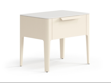 Мебель Тумба прикроватная Piega 1 ящик. Цвет Матовый светло-бежевый. Материал Гладкая эмаль. Коллекция Тумба прикроватная Piega 1 ящик. Фото. Мебель Тумба прикроватная Piega 1 ящик. Цвет Матовый светло-бежевый. Материал Гладкая эмаль. Коллекция Тумба прикроватная Piega 1 ящик. Картинка.