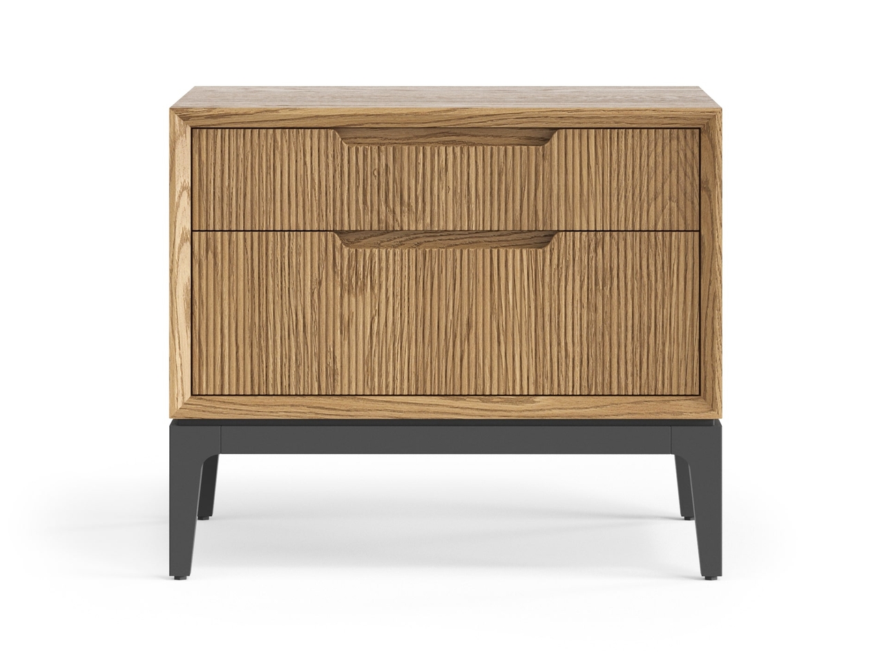 Тумба прикроватная Velvet 2 ящика дуб мускатный матовый