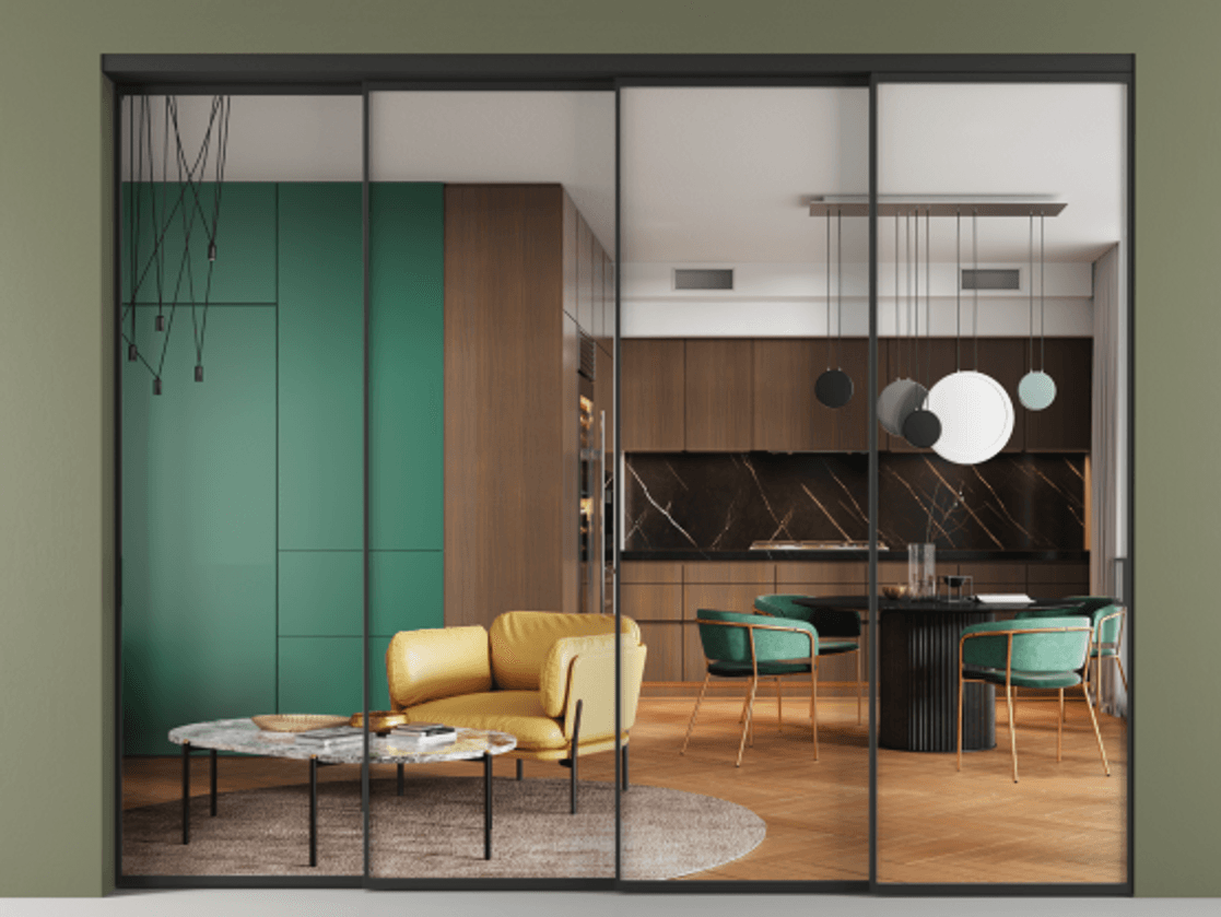 Перегородка Formato внутри проёма телескопик синхро-3 #VENDORCODE# #FURNISH# #GLASS# Цена #PRICE# #CURRENCY# | Volhovec