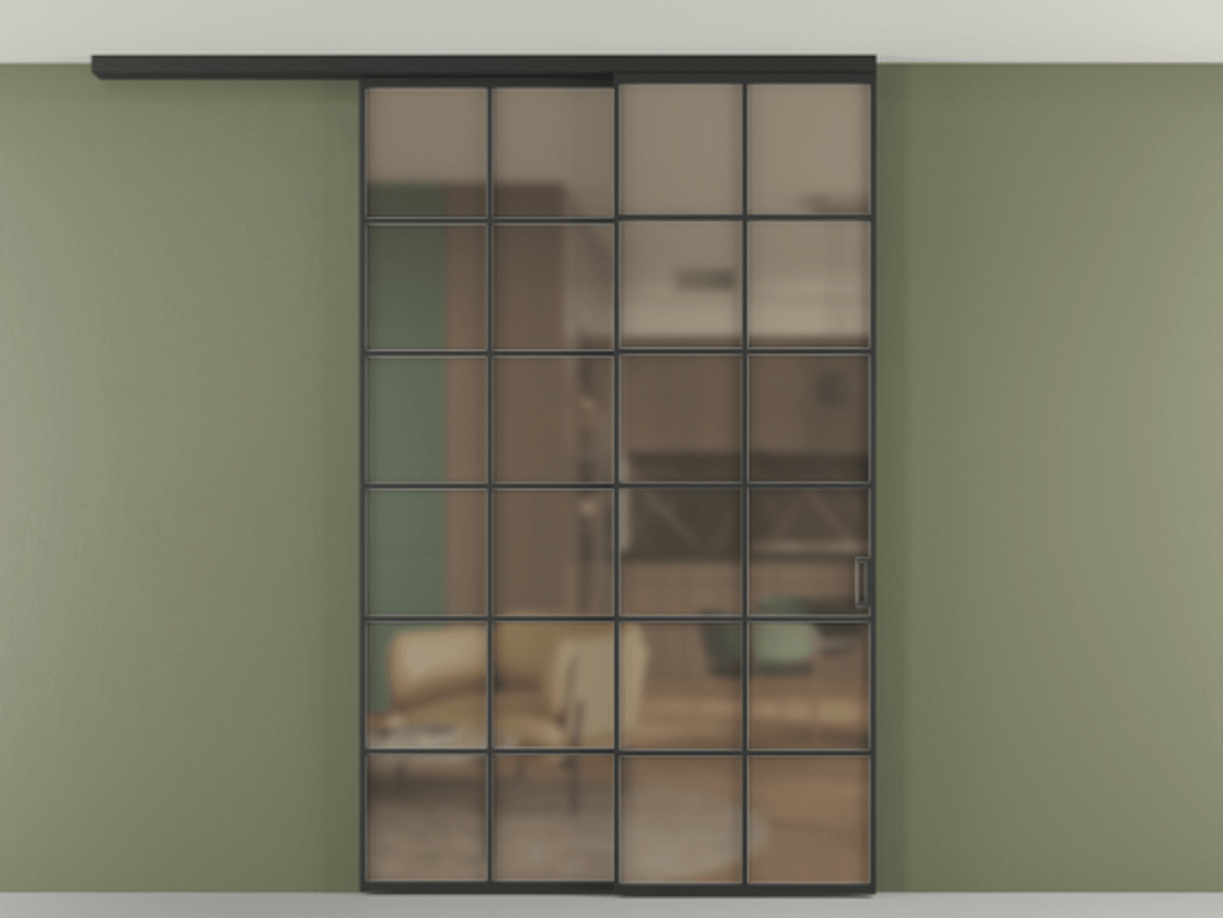 Перегородка Formato вдоль стены на потолок телескопик синхро 2 #VENDORCODE# #FURNISH# #GLASS# Цена #PRICE# #CURRENCY# | Volhovec