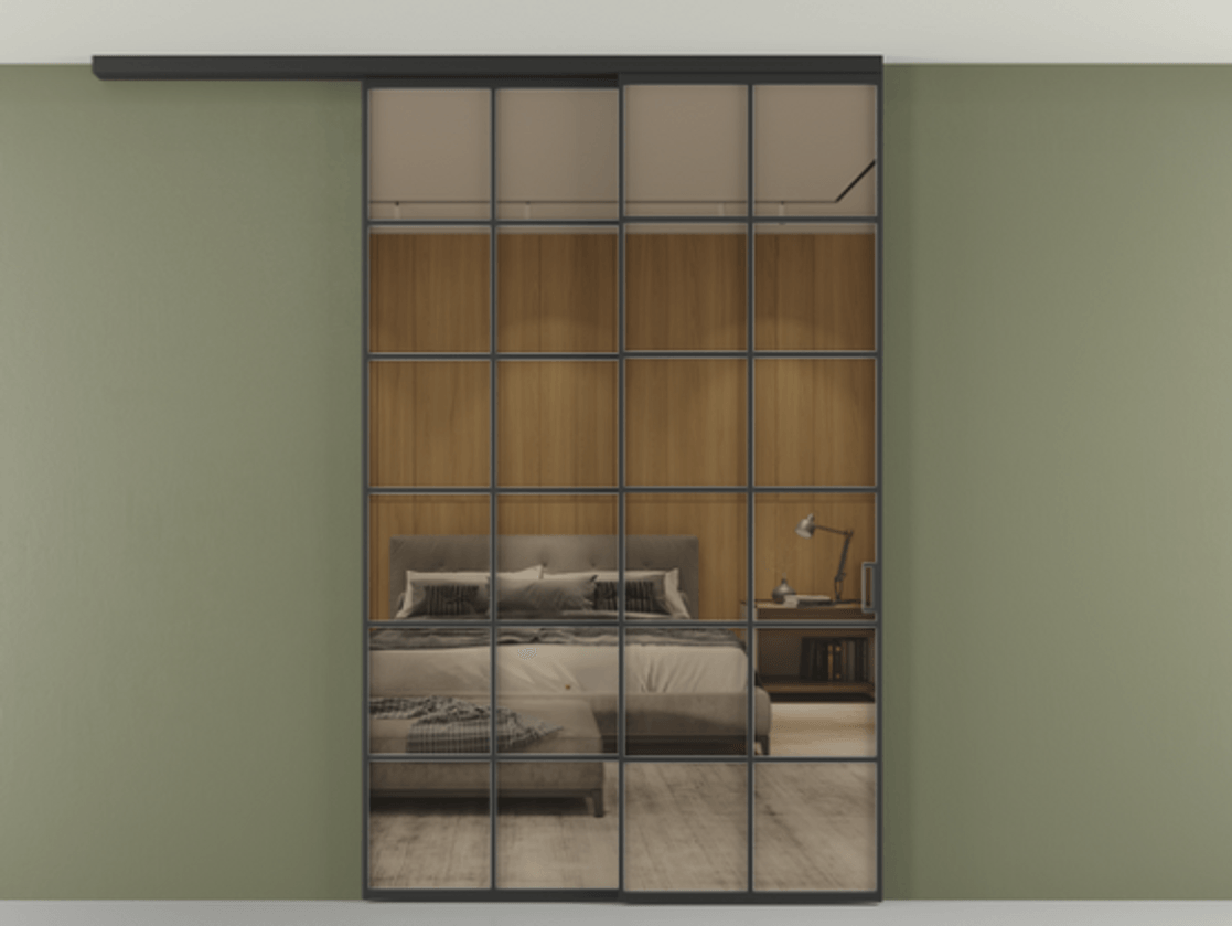 Перегородка Formato вдоль стены на потолок телескопик синхро 2 #VENDORCODE# #FURNISH# #GLASS# Цена #PRICE#  | Volhovec
