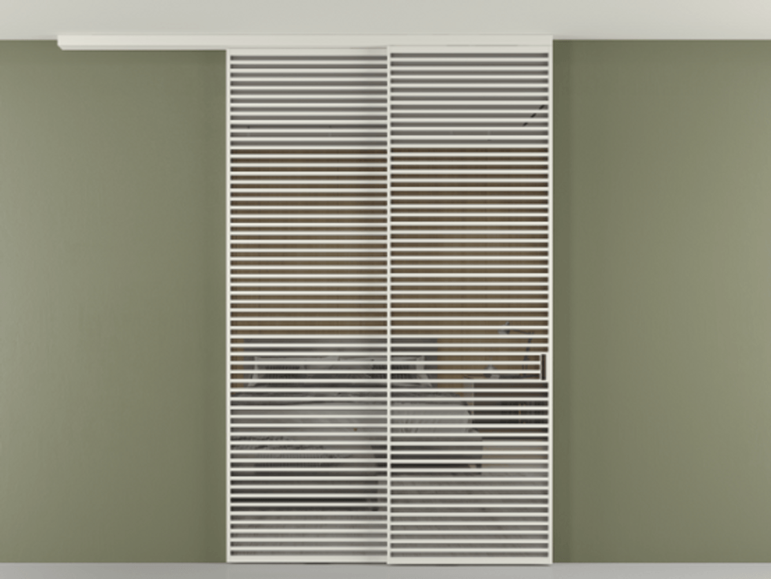 Перегородка Formato вдоль стены на потолок телескопик синхро 2 #VENDORCODE# #FURNISH# #GLASS# Цена #PRICE#  | Volhovec
