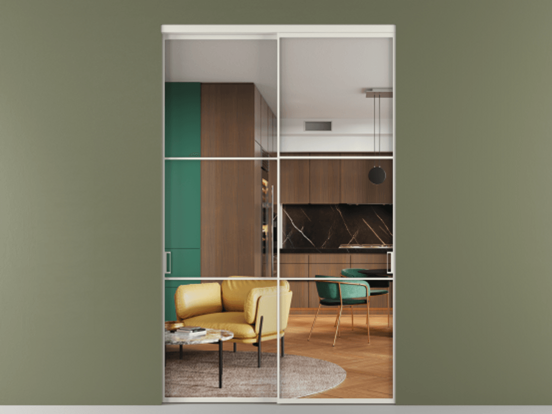 Перегородка Formato внутри проёма двустворчатая #VENDORCODE# #FURNISH# #GLASS# Цена #PRICE# #CURRENCY#  | Volhovec