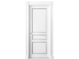 Серия 6305 - Межкомнатная дверь Toscana Plano 6305 Бук белоснежный с серебром
