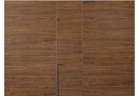 Панели для отделки стен Панель Шпон с эффектом NaturWood. Цвет Орех медный матовый. Материал Шпон Naturwood. Коллекция Шпон с эффектом NaturWood. Картинка.