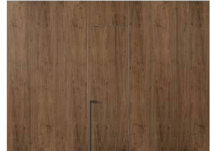 Панели для отделки стен Панель Шпон с эффектом NaturWood. Цвет Орех умбра матовый. Материал Шпон Naturwood. Коллекция Шпон с эффектом NaturWood. Картинка.