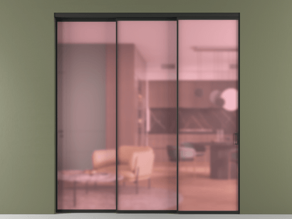 Алюминевая перегородка АЛПР 040.01_ЧРН_САТ РОЗ_new. Цвет Алюминий Черный. Материал Алюминий. Коллекция Перегородка Formato внутри проёма телескопик синхро 2. Картинка.