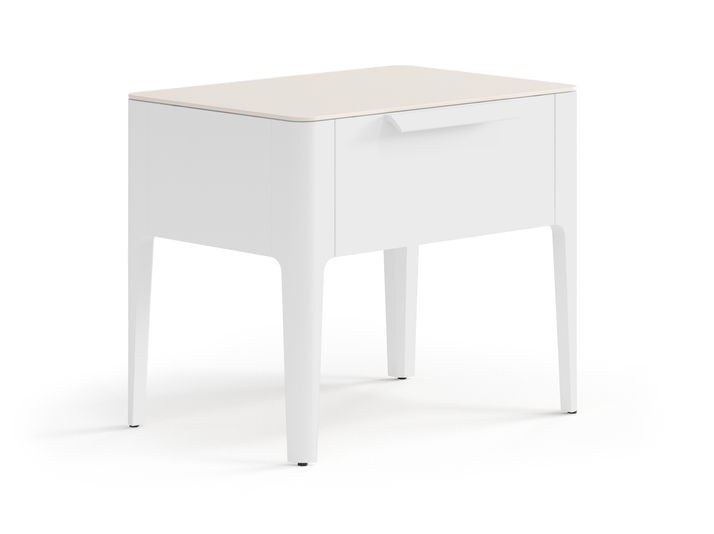 Мебель Тумба прикроватная Piega 1 ящик. Цвет Матовый светло-серый. Материал Гладкая эмаль. Коллекция Тумба прикроватная Piega 1 ящик. Фото. Мебель Тумба прикроватная Piega 1 ящик. Цвет Матовый светло-серый. Материал Гладкая эмаль. Коллекция Тумба прикроватная Piega 1 ящик. Картинка.