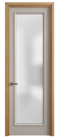 Дверь межкомнатная 6702 МСБЖ САТ. Цвет Матовый светло-бежевый. Материал Гладкая эмаль. Коллекция Шарм. Картинка.