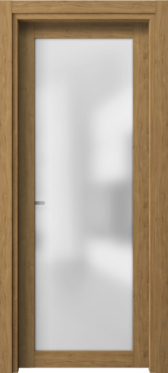 Дверь межкомнатная 2102 ГОР САТ. Цвет Грецкий орех. Материал Ламинатин. Коллекция Neo1. Картинка.