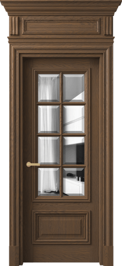 Дверь межкомнатная 7316 ДТМ.М ДВ ЗЕР Ф. Цвет Дуб туманный матовый. Материал Массив дуба матовый. Коллекция Antique. Картинка.