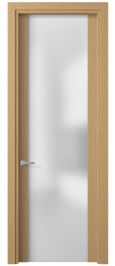 Дверь межкомнатная 4114 МШДПР САТ. Цвет Дуб песочный рифт. Материал Мультишпон. Коллекция Planum. Картинка.