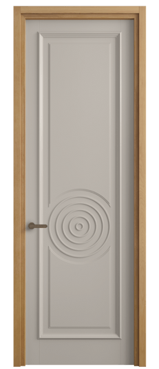 Дверь межкомнатная 6709 МСБЖ. Цвет Матовый светло-бежевый. Материал Гладкая эмаль. Коллекция Шарм. Картинка.