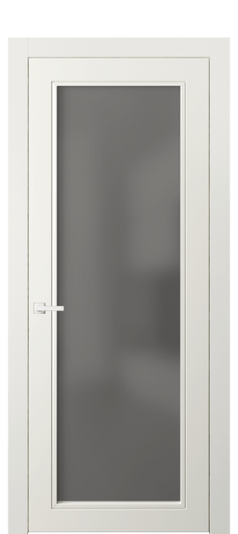 Дверь межкомнатная 8000 МЖМ СЕР САТ. Цвет Матовый жемчужный. Материал Гладкая эмаль. Коллекция Neo Classic. Картинка.