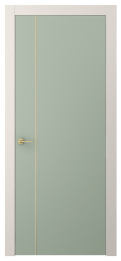 Дверь межкомнатная АКП 4201 ПЭСО. Цвет ПЭТ светло-оливковый. Материал ПЭТ. Коллекция Freedom. Картинка.