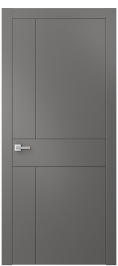 Дверь межкомнатная АКП 8056 МКЛС Матовый классический серый. Цвет Матовый классический серый. Материал Гладкая эмаль. Коллекция Linea. Картинка.