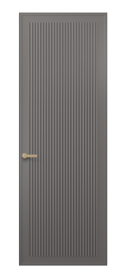 Дверь межкомнатная 8642 МКЛС . Цвет Матовый классический серый. Материал Гладкая эмаль. Коллекция Alba. Картинка.