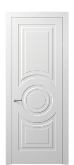 Дверь межкомнатная АКП 8461 МБЛ Матовый белоснежный. Цвет Матовый белоснежный. Материал Гладкая эмаль. Коллекция Mascot. Картинка.