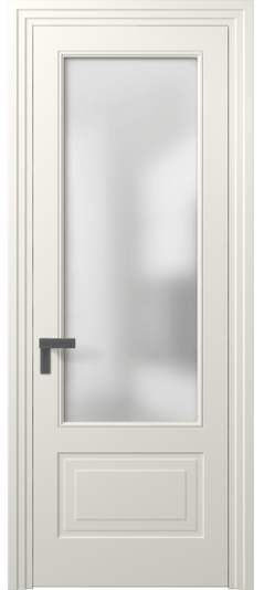 Дверь межкомнатная 8342 МЖМ Сатин. Цвет Матовый жемчужный. Материал Гладкая эмаль. Коллекция Rocca. Картинка.