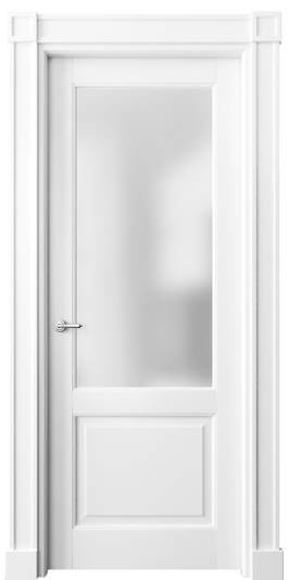 Дверь межкомнатная 6302 ББЛ САТ. Цвет Бук белоснежный. Материал Массив бука эмаль. Коллекция Toscana Plano. Картинка.