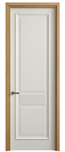 Дверь межкомнатная 6717 МЖМ . Цвет Матовый жемчужный. Материал Гладкая эмаль. Коллекция Шарм. Картинка.