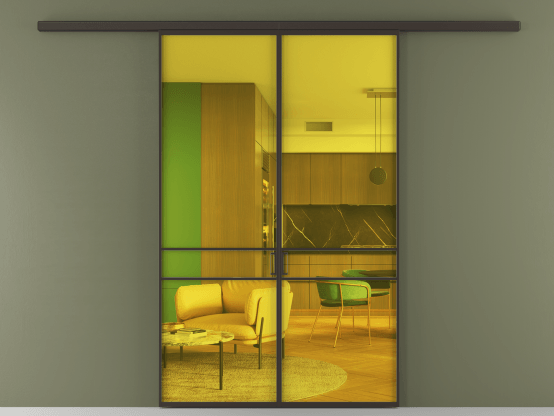 Алюминевая перегородка АЛПР 040.02_ААН_ПРОЗ ЖЕЛ_new. Цвет Алюминий антрацит. Материал Алюминий в эмали. Коллекция Перегородка Formato вдоль стены 2 створки. Фото. Алюминевая перегородка АЛПР 040.02_ААН_ПРОЗ ЖЕЛ_new. Цвет Алюминий антрацит. Материал Алюминий в эмали. Коллекция Перегородка Formato вдоль стены 2 створки. Картинка.