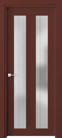 Дверь межкомнатная 6122 Красно-коричневый RAL 8012. Цвет RAL. Материал Массив дуба эмаль. Коллекция Ego. Картинка.