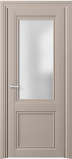 Дверь межкомнатная 2524 ПЭСК САТ. Цвет ПЭТ серо-коричневый . Материал ПЭТ. Коллекция Centro. Картинка.