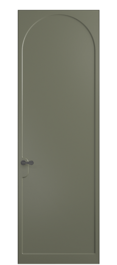 Дверь межкомнатная 7503 МОТ. Цвет Матовый оливковый тёмный. Материал Гладкая эмаль. Коллекция Softform. Картинка.