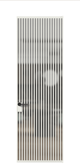 Дверь межкомнатная АЛПЛ040.06 АССР MS. Цвет Алюминий светло-серый. Материал Алюминий в эмали. Коллекция Formato. Картинка.