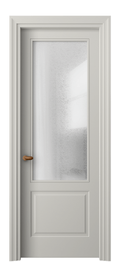 Дверь межкомнатная 8552 МТСР LED. Цвет Матовый тёплый серый. Материал Гладкая эмаль. Коллекция Esse. Картинка.