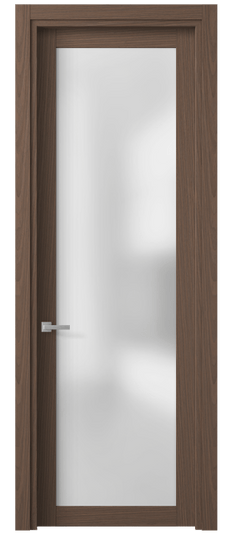 Дверь межкомнатная 2102 МШДК САТ. Цвет Дуб кофейный. Материал Мультишпон. Коллекция Planum. Картинка.
